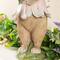 Glitzhome® 15.5" Easter Resin Bunny Girl with Flowers Table Decor